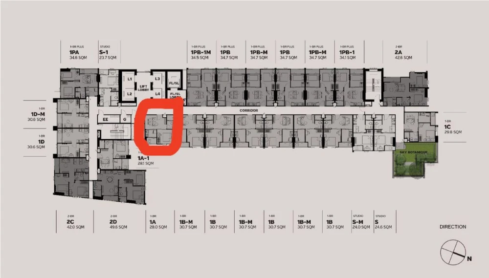 Selling down payment Metris District Ladprao, 24th floor, high view, good project, interested, reserve quickly!
