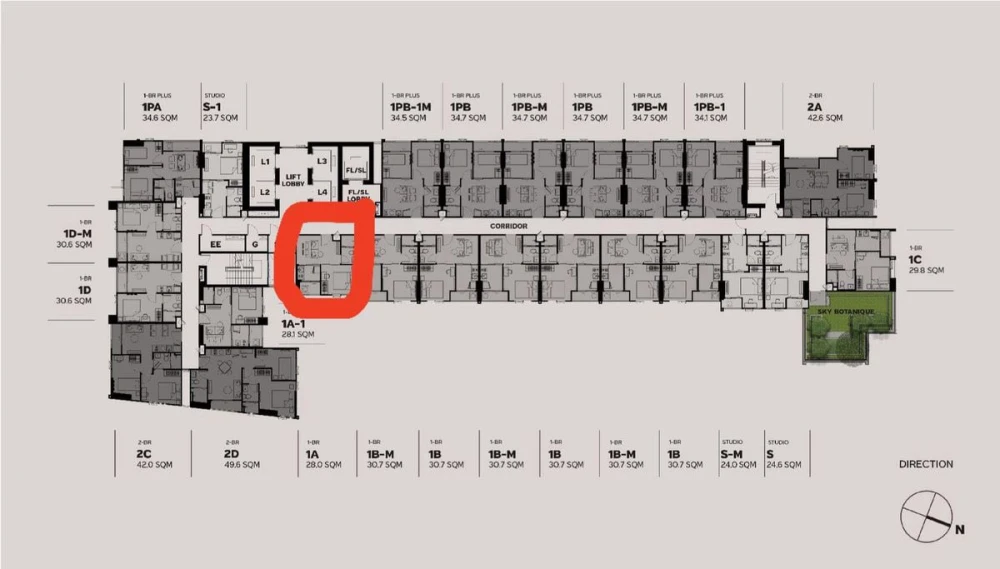 Down payment sale for Metris District Ladprao, 24th floor, good project, complete common areas, reserve now!