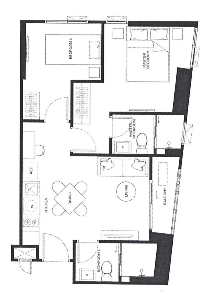 Down payment sale for METRIS DISTRICT LADPRAO, 2 bedrooms, 12th floor, just the right height, great price, come and own it today.