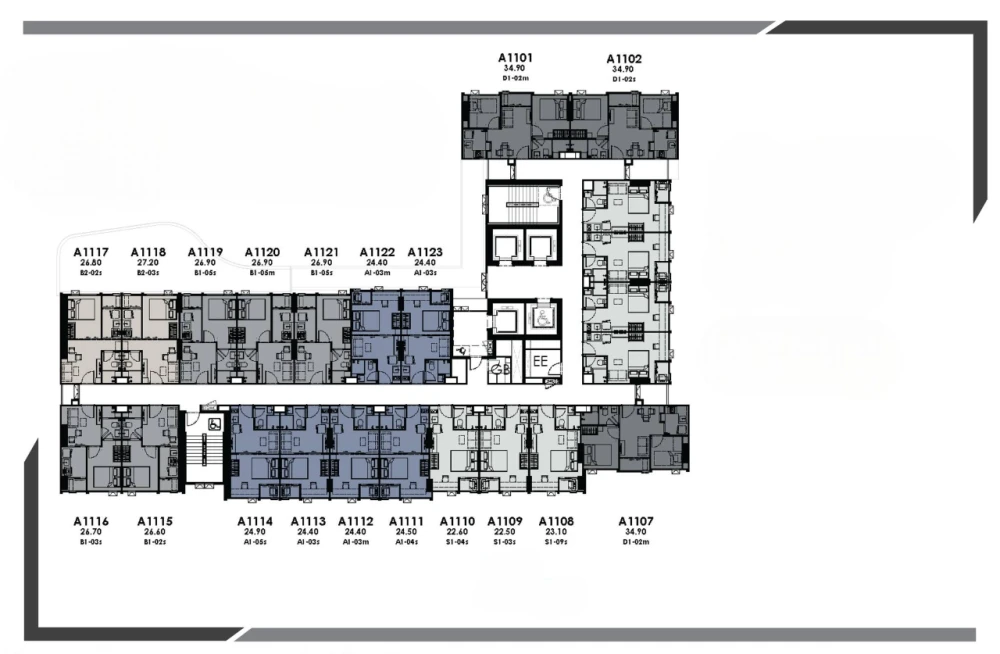 Down payment sale for Modiz Avantgarde, 10th floor, with a view of surrounding buildings, in a prime location, don't miss it!