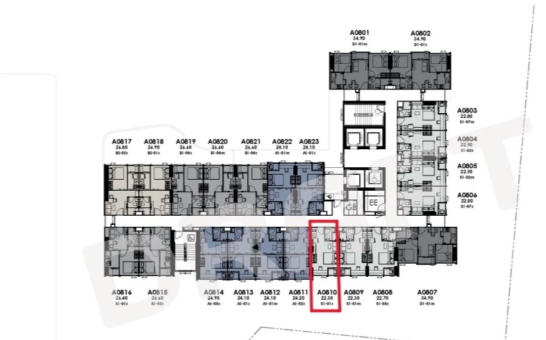 Down payment for sale: Modiz Avantgarde, 27th floor, good project, near Thammasat University. Interested? Reserve now!