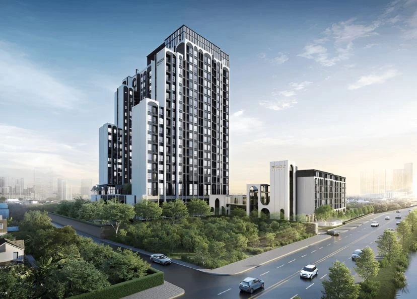 Selling down payment for Modiz Vault Kaset-Sri Pathum, Building A, 6th floor. Excellent location with view of the common area and swimming pool. Great