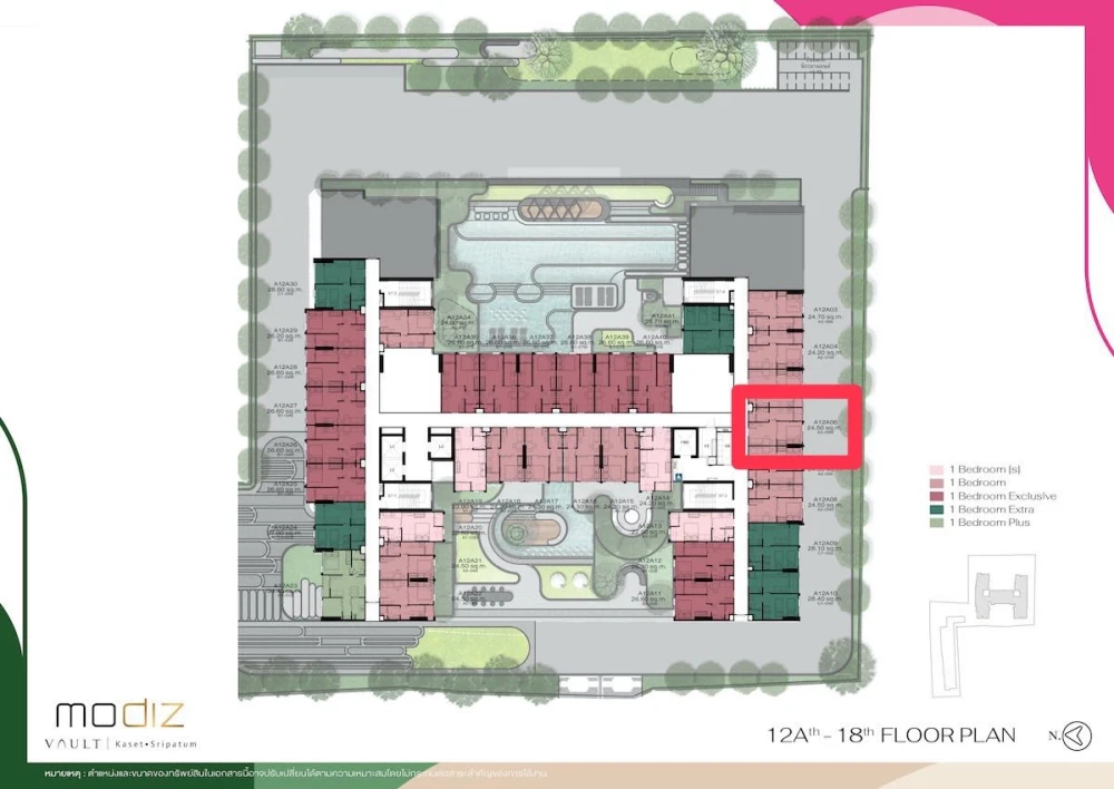 Selling down payment for Modiz Vault Kaset Sripatum, 16th floor unit, located in a prime location. Book now!