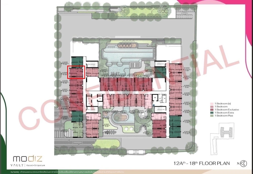 Selling a 1-bedroom unit at Modiz Vault Kaset Sripatum, 6th floor, fully furnished. Book now!