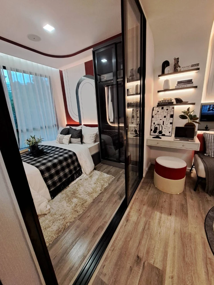 Selling a Modiz Vault Kaset Sripatum 1-bedroom, 1-bathroom unit on the 6th floor. Fully furnished with complete amenities. Don't miss out!