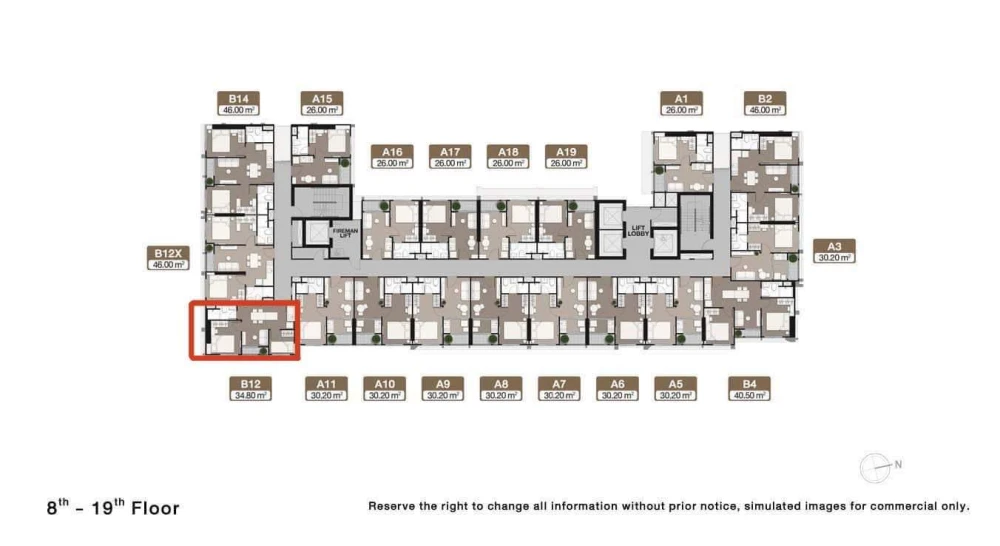 Down payment sale for Noble Nue District R9, 17th floor, spacious room, good location, nice to live in, reserve now, don't miss out!