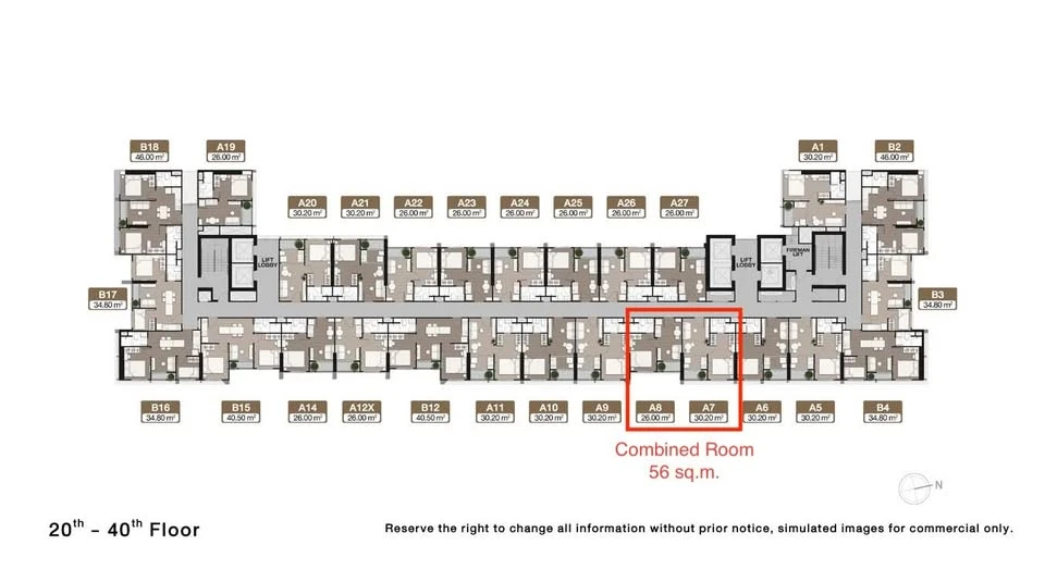 Selling down payment Nue District R9, combined room, larger than the project's normal 2 bedrooms, high floor, if you don't book, you'll miss out.