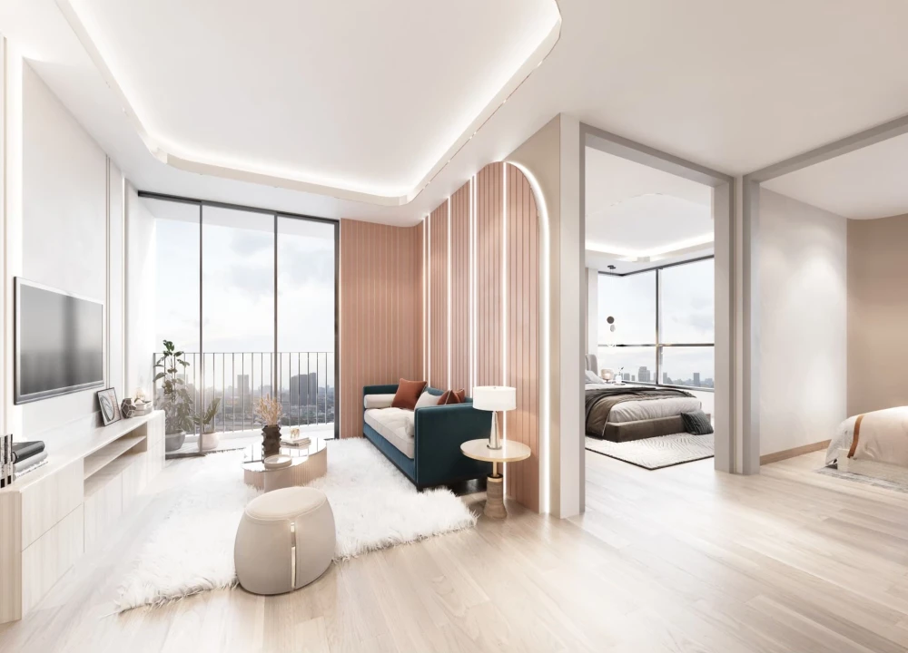 Selling down payment for Origin Place Phetkasem, corner unit facing north, fully furnished. Book now!