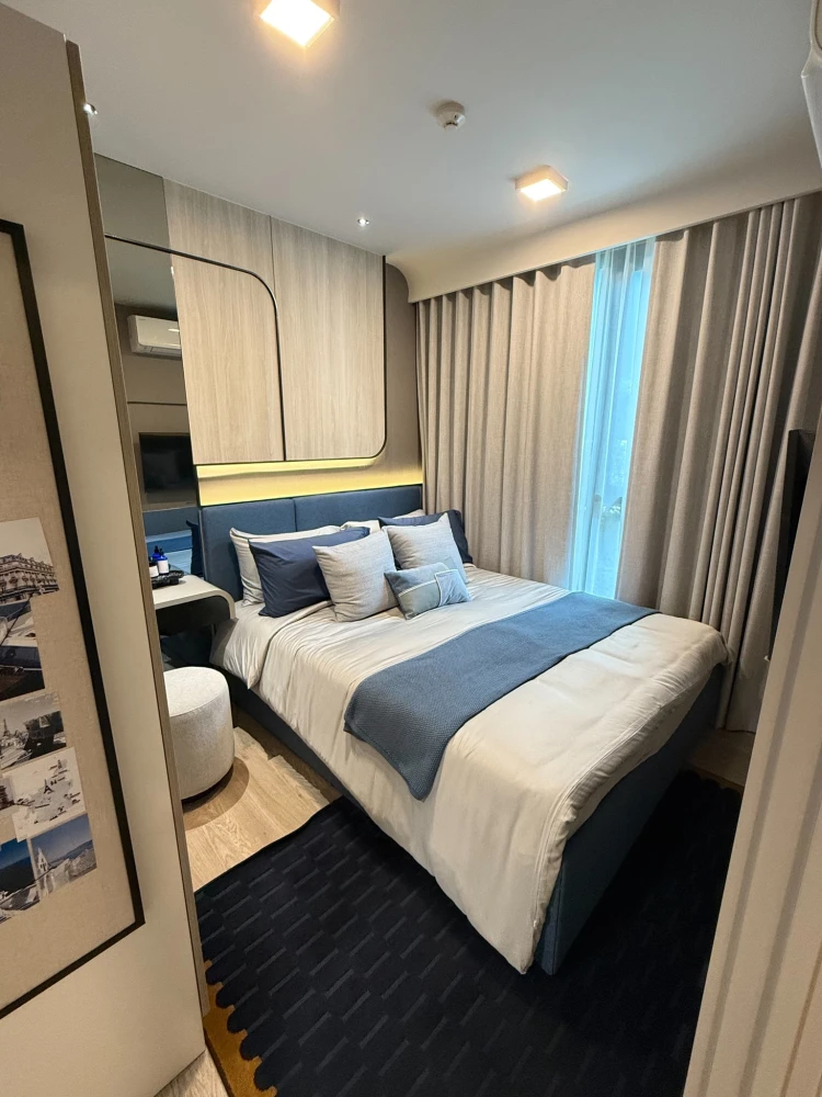 Selling down payment Plum Condo New West Bangyai, 9th floor, room with a good view, fully furnished, reserve now!