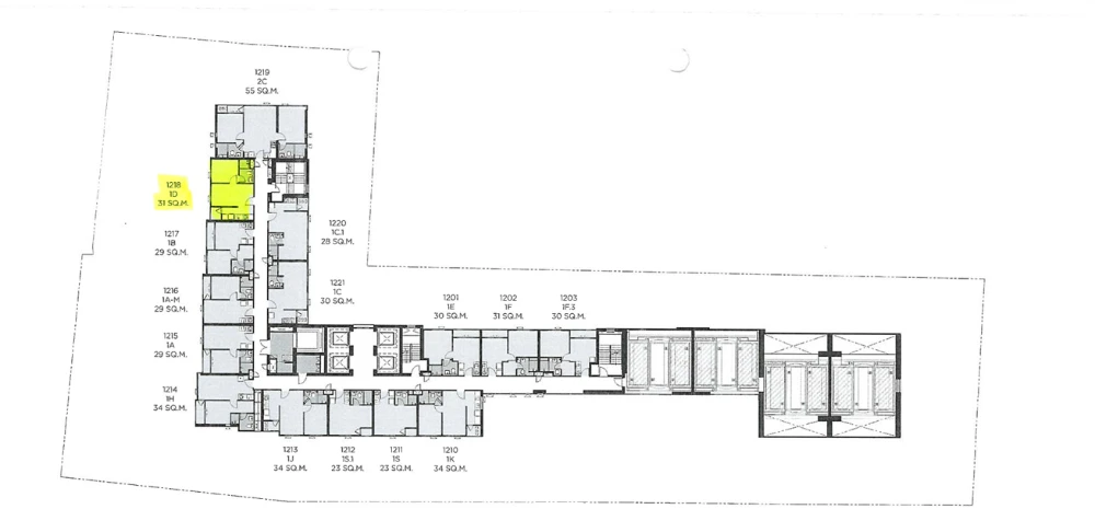 Selling down payment Quintara MHy'Den Pho Nimit, 12th floor, good project, worth living, reserve now, urgently.