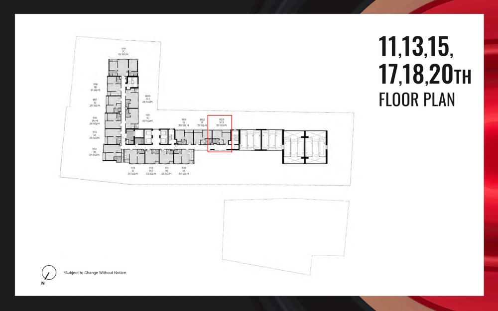 Selling down payment Quintara MHy'Den Pho Nimit, 20th floor, corner room, nice project, book now, urgently.