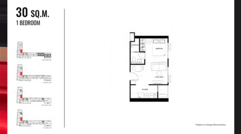 Selling down payment Quintara MHy'Den Pho Nimit, spacious room, lots of usable space, city view from high floor, don't miss it.
