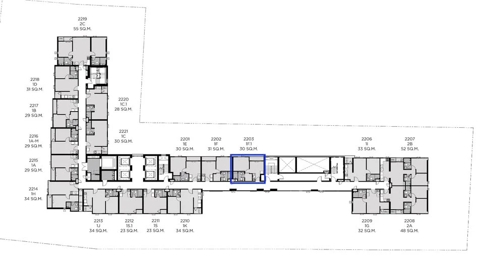 Quintara MHy'Den Pho Nimit for sale, corner room with privacy, good location, complete facilities, book now