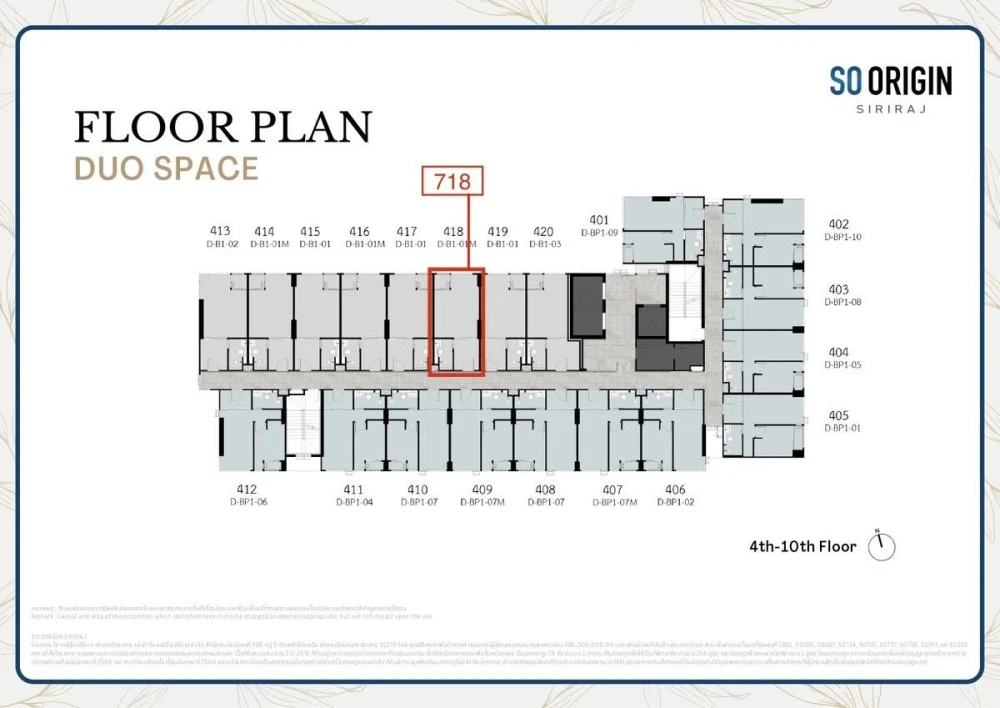 Selling a SO Origin Siriraj 1-bedroom, 1-bathroom unit. High ceilings, spacious and airy. Fully furnished with complete amenities. Book now!