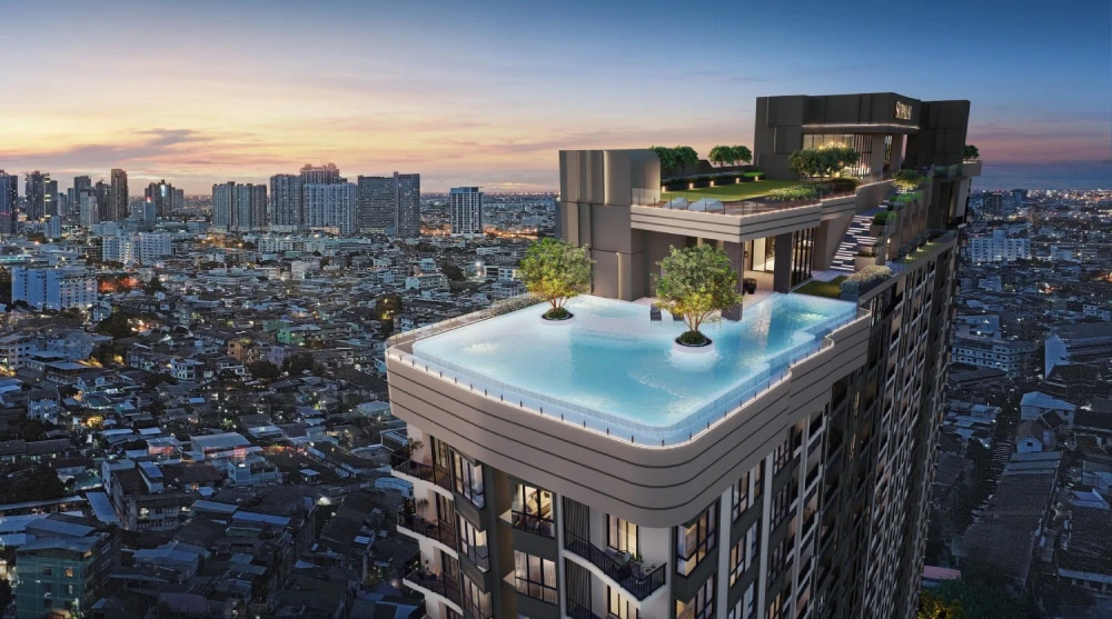 Down payment for sale Supalai Tyme Charoen Nakhon, 27th floor, good project, complete common area, reserve now.