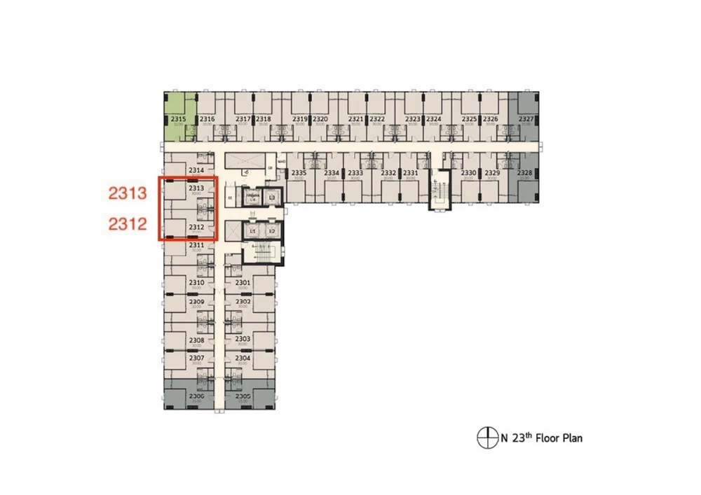 Selling down payment for Terra Residence II, 23rd floor, pool view, room 2313. Interested in owning it? Book now!