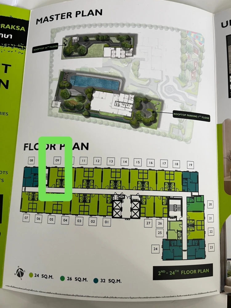 Down payment sale for The Origin Sukhumvit - Phraeksa, 29th floor, very high, convenient transportation, next to BTS Phraeksa, hurry and reserve now.