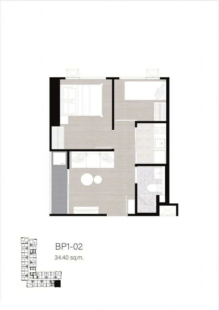 Down payment sale for The Origin Pinklao, 20th floor, corner room, open view, good project, reserve now, urgent!