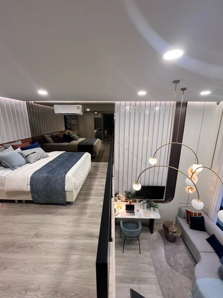 Selling down payment for The Origin Pinklao, Duo space room, 2 floors, 16th floor, high view, pet owners shouldn't miss this place.