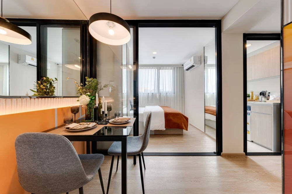 Down payment sale for The Origin Sukhumvit - Praksa, 28th floor, good project, complete common areas, reserve now.