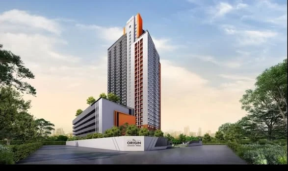 Selling down payment for The Origin Sukhumvit - Praksa, unfurnished unit. Great location, convenient transportation, beautiful view. Book now!