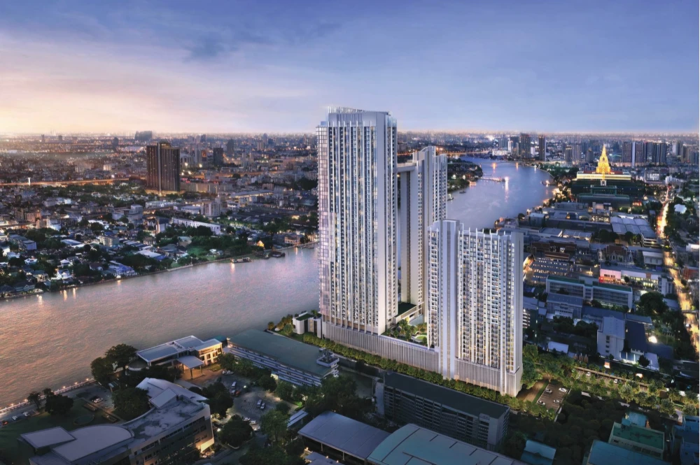 Selling down payment for Wan Vayla Na Chaopraya, 25th floor. River view, garden view, swimming pool view. Book now!