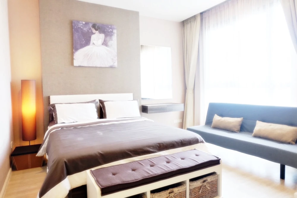 Urgent sale!! Quinn Ratchada 17 Condo, 14th floor, Building A, luxury condo, beautiful room, fully furnished, ready to move in. Don't miss out!!