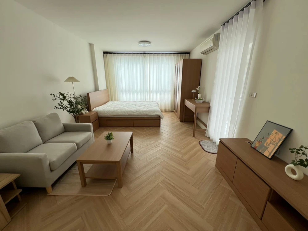 Urgent sale!! Condo D Condo Ramkhamhaeng 64, minimalist style condo, 3rd floor, Building A, new room, ready to move in. Book now!!