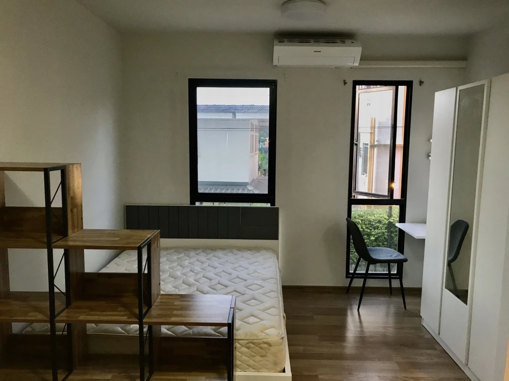 For sale, for rent!! Condo Unio Sukhumvit 72, 2nd floor, Building D, Phase 1, beautiful room, fully furnished, good price, ready to move in, book now!