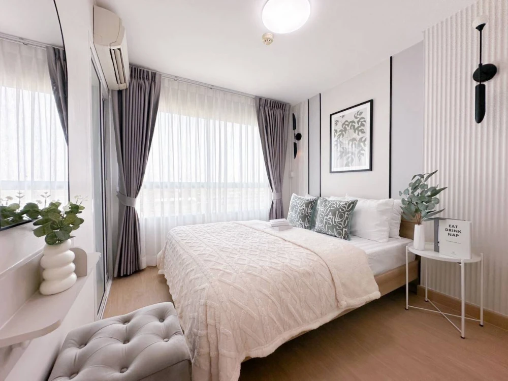 Urgent sale!! Lumpini Ville On Nut - Lat Krabang 2 condo, free full set of furniture, newly renovated, ready to move in, hurry up and book now!!