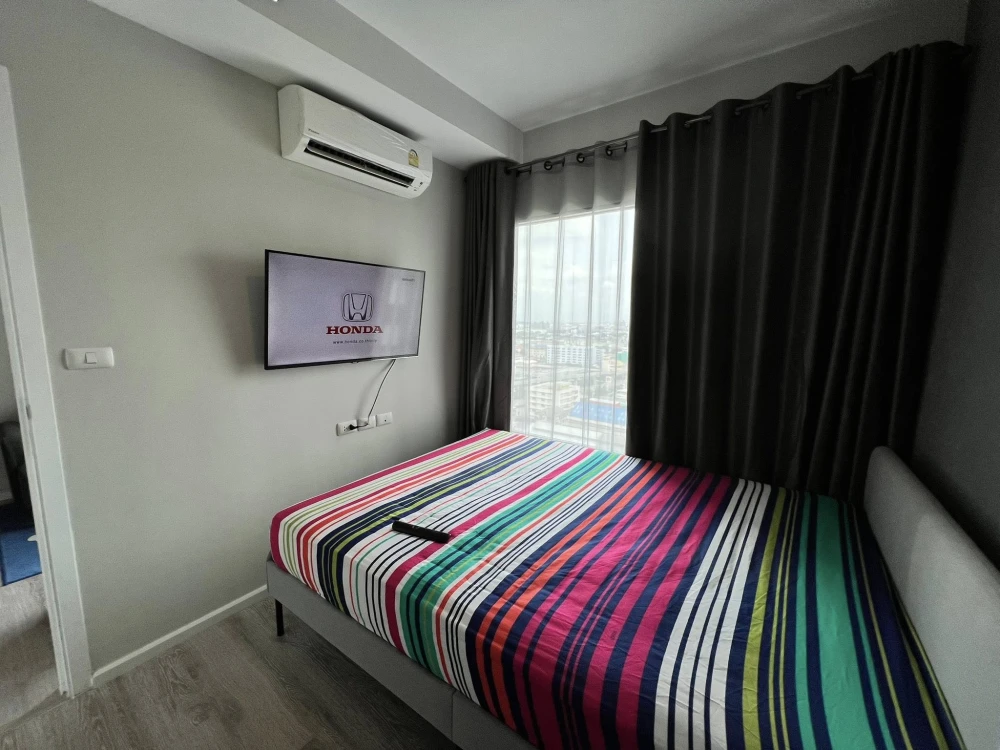 For sale or rent Kensington Sukhumvit-Theparak Condo, 19th floor, Building B, fully furnished, ready to move in immediately, don't miss it!!