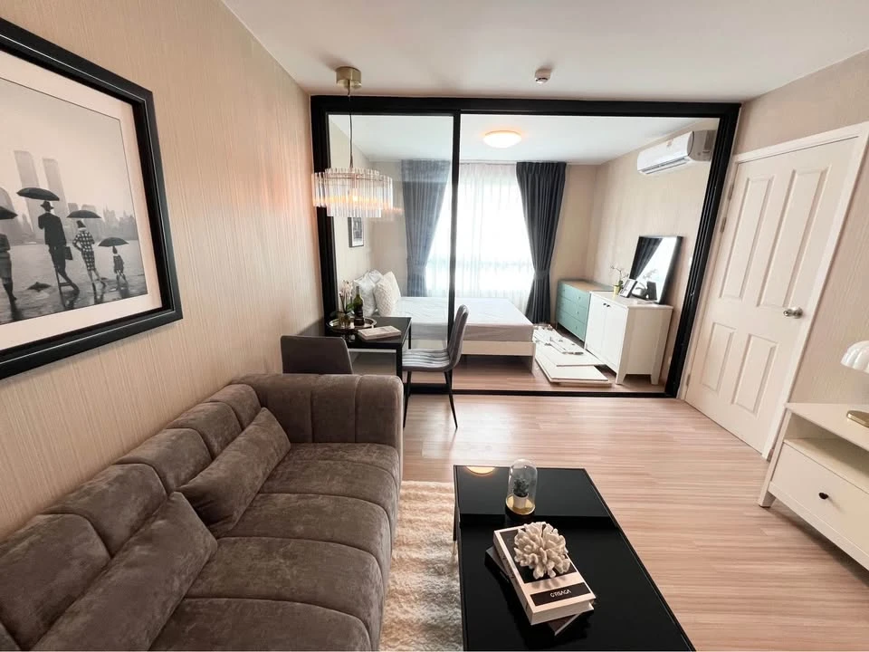 Urgent sale! Plum Condo Phahonyothin 89, clearly separated rooms, fully furnished, ready to move in, everything you need here. Hurry and reserve now!