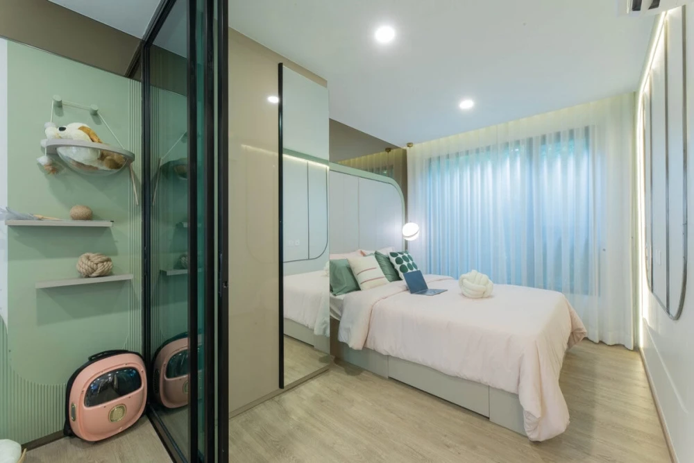 Selling reservation slip for The Origin Phaholyothin 57, a nice room on the 3rd floor, beautiful room number, complete facilities, don't miss it.