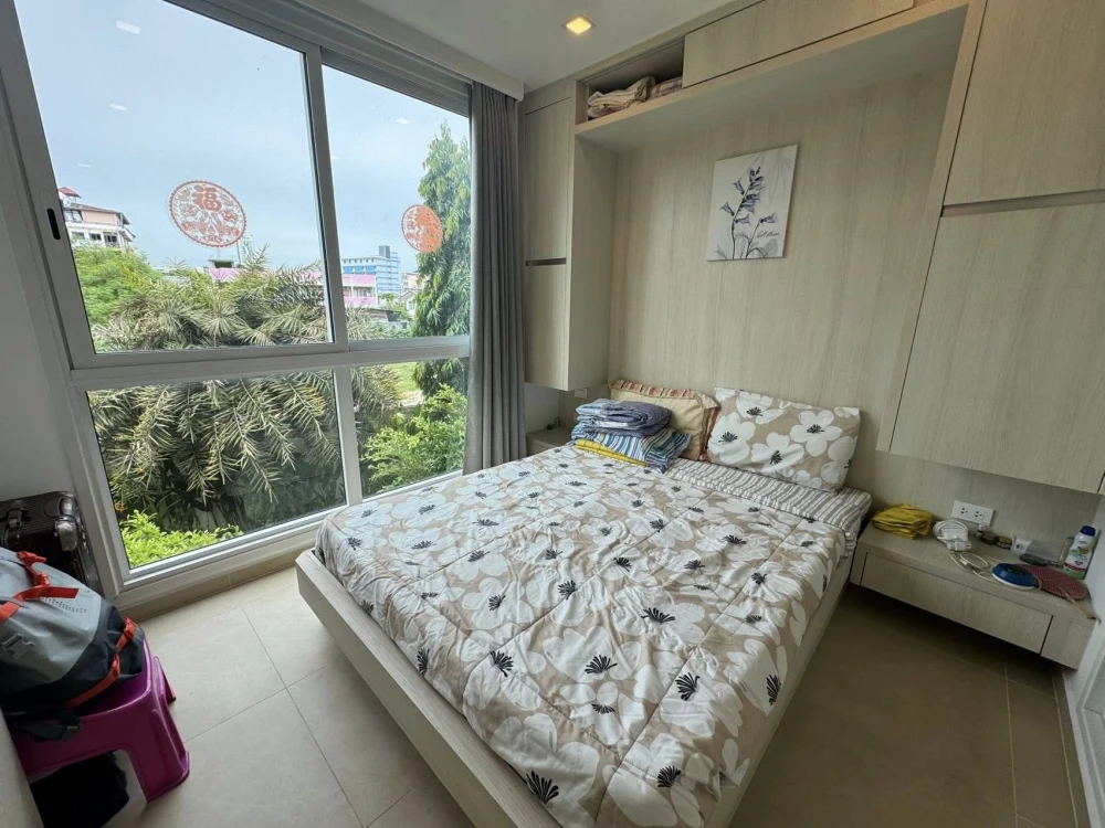 Condo for sale, City Garden Olympus (South Pattaya), 1 bedroom, 1 bathroom, city view, with built-in furniture, must book.