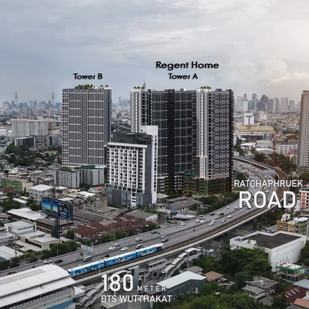 Condo for sale: Regent Home Wutthakat, ready to move in, high floor, spacious room, comfortable living, reserve now++