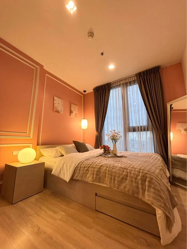 Condo for sale, The Base Garden Rama 9, fully furnished, ready to move in, don't wait, hurry up.