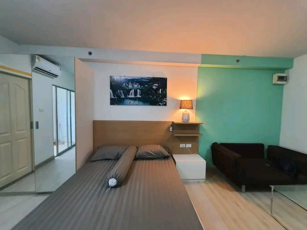 For sale: City Home Rattanathibet, 5th floor, Building A, next to the swimming pool, high-quality furniture from SB Furniture, reserve now.