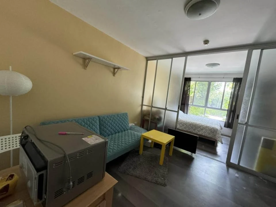 For sale: D Condo Campus Resort ABAC Bangna, Building C, 2nd floor, room with partition, beautifully decorated, must book.