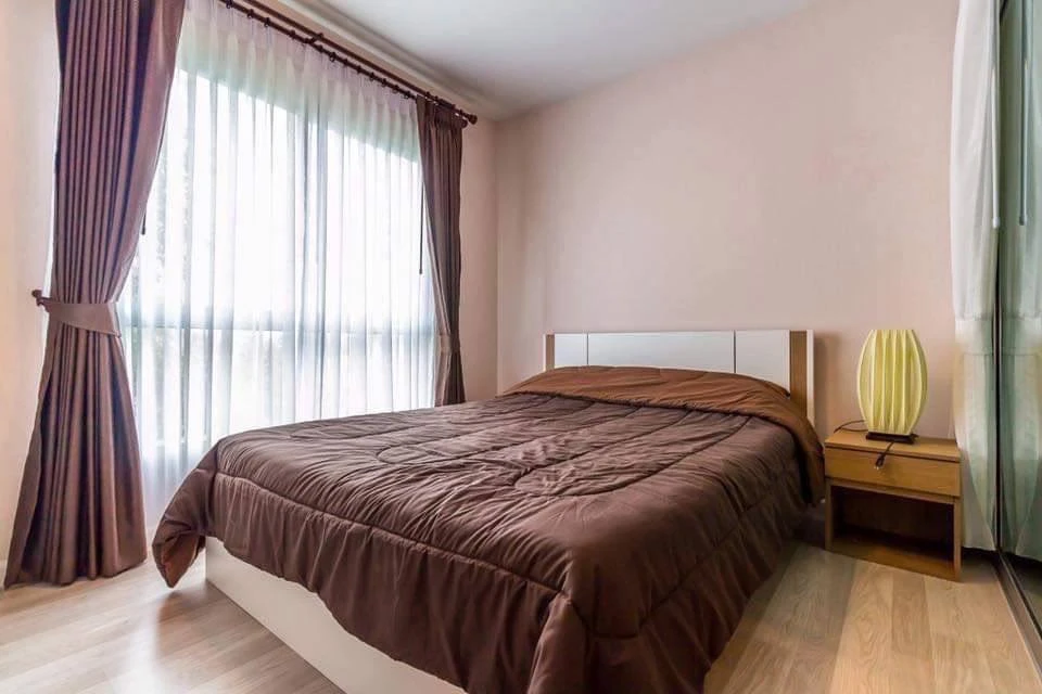 For sale: Plum Condo Laem Chabang, 1 bedroom, 1 bathroom, nice wallpaper, fully furnished, reserve now!