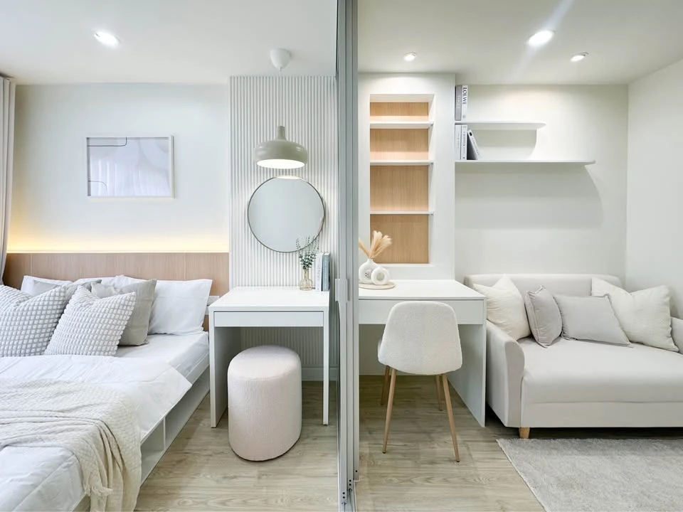 For sale: Lumpini Condo Town Ramintra-Lad Phrao, front room, fully furnished, just bring your bags+++