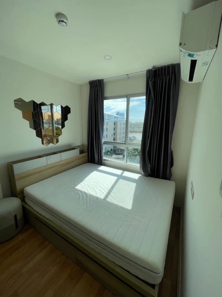 For sale: Lumpini Ville Phra Nang Klao-Riverview, with a view of the Chao Phraya River, complete with all premium furniture. Reservation required.