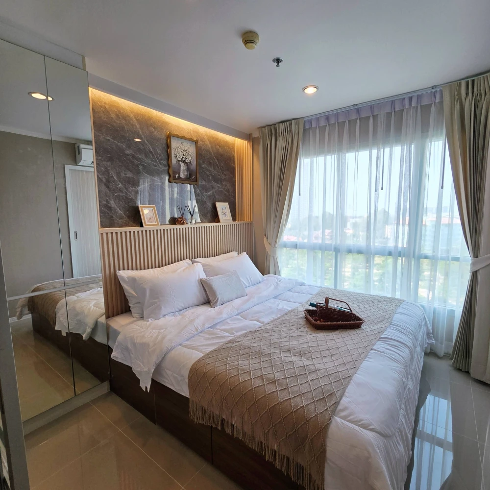 For sale: Lumpini Ville Wongamat-Naklua, beautifully decorated unit on the 7th floor with sea view. Everything you need is here. Don't miss out!
