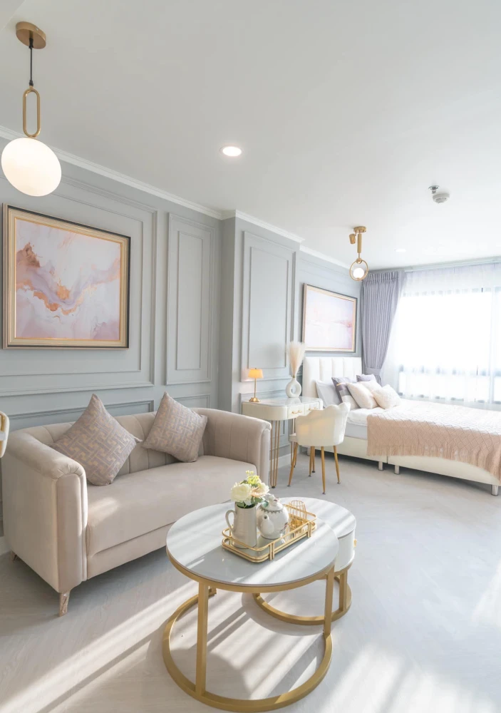 For sale: Lumpini Ville Sukhumvit 77, beautiful view, no buildings blocking the view, natural breeze, good ventilation, perfect functions.