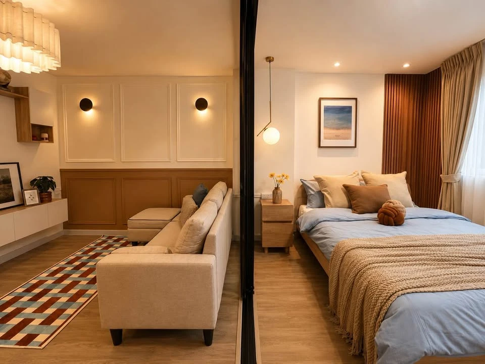 For sale: Lumpini Center Sukhumvit 77, a condo that feels like "home"—warm, relaxing, and convenient for everyday life.