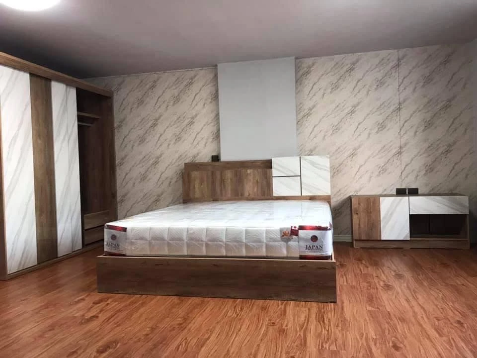 For sale: Lumpini Center Happyland. Balcony window with a great view, no other buildings blocking it. Cool breeze, not hot. Decorated with wallpaper t