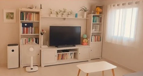 For sale: The Privacy Lat Phrao-Sena, corner room, balcony with cool breeze all day, decorated with a complete set of white vintage style furniture. D
