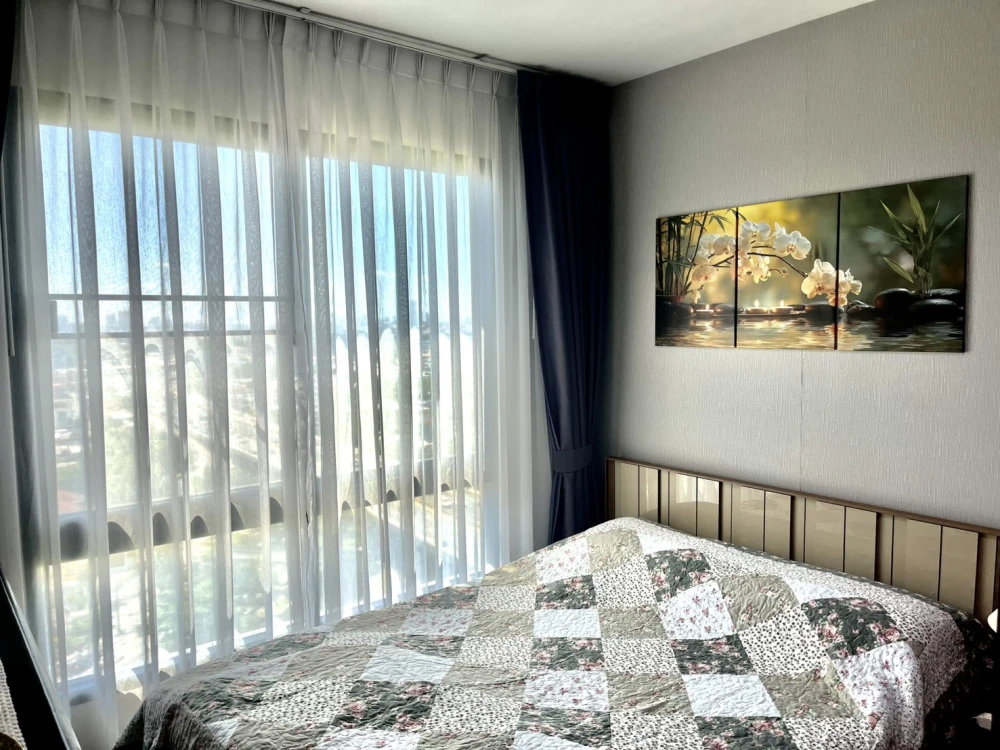 Selling The Nice Mono Ratchavipha, Building A, 17th floor, beautiful view, fully furnished and electrical appliances. Book now.