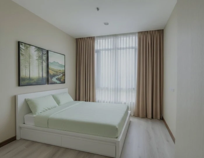 Metro Sky Prachachuen for sale. Modern design, excellent ventilation on the balcony, and stunning city views. Book now, don't hesitate!