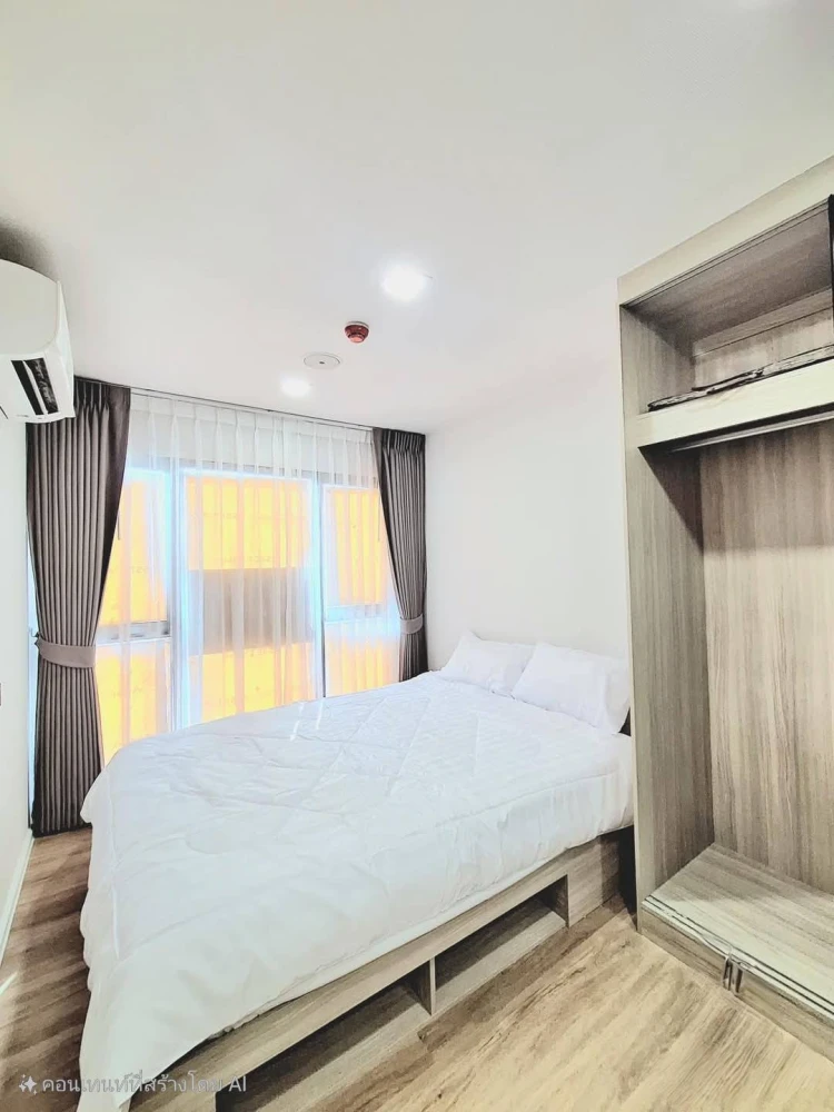For sale or rent: Atmoz Flow Minburi, clean, airy, very comfortable room, simply decorated but complete, hurry up and grab it.