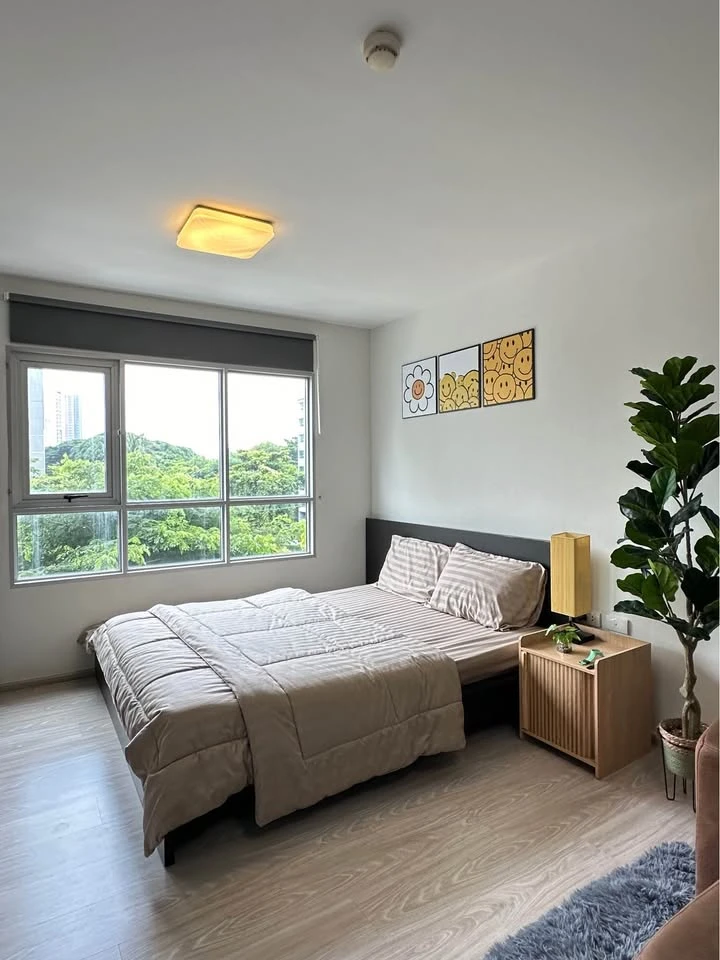 For sale, for rent, Aspire Sathorn-Taksin Brick Zone, very good room view, simply decorated, with good quality leather sofas and full facilities, don'